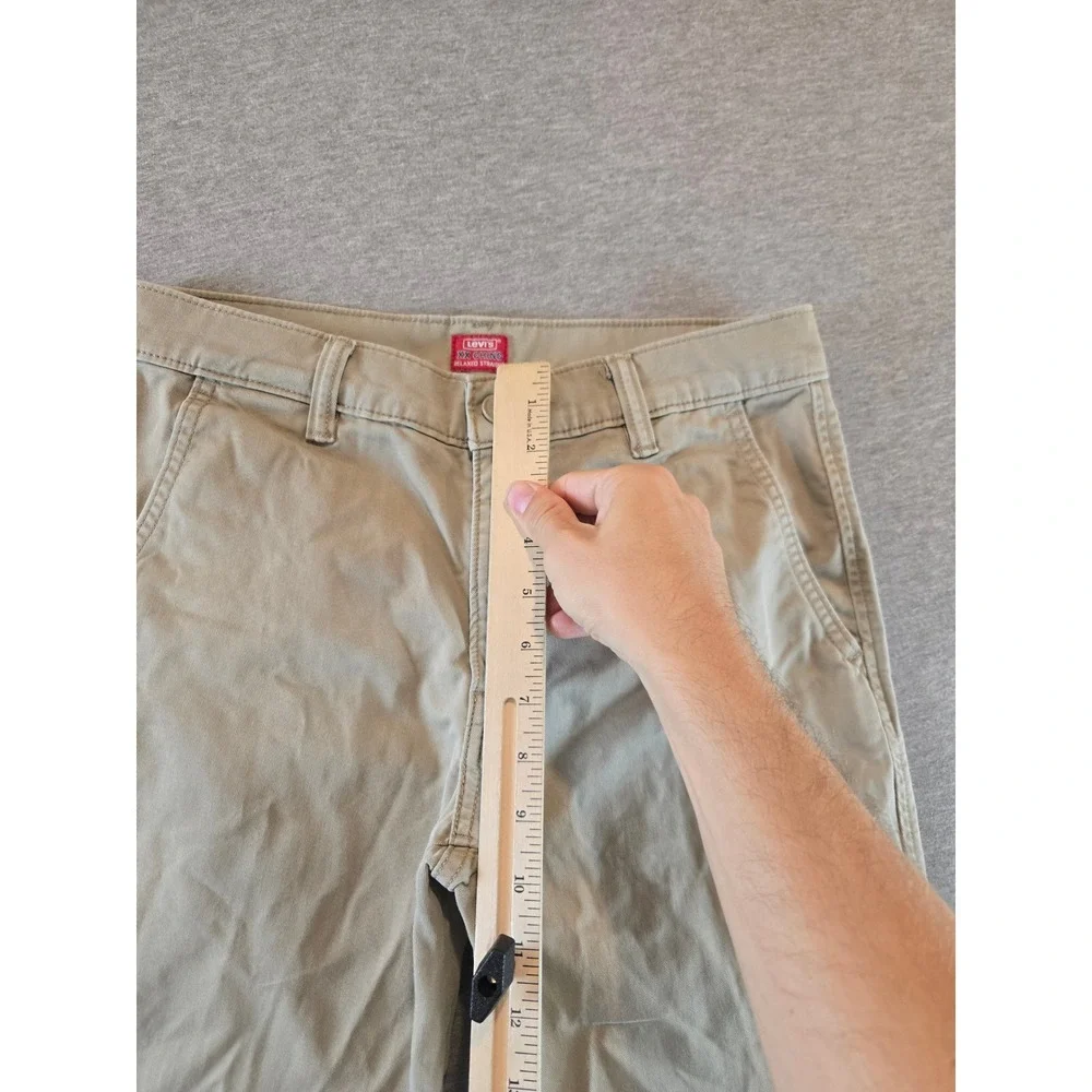 Levis XX Chino Pants Mens 28x29 Khaki Tan Relaxed Straight Skater Casual